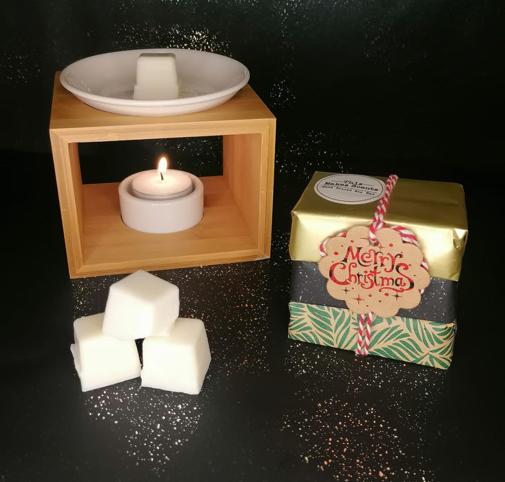 Bamboo Wax Melt Burner & Winter Scent Collection