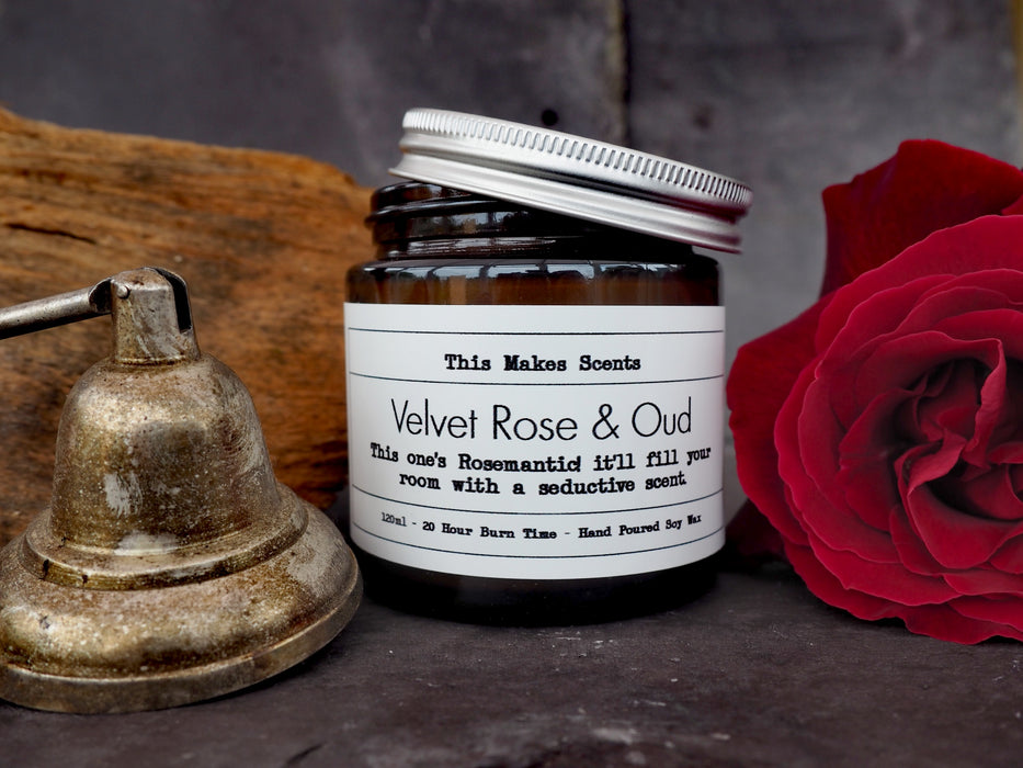 This Makes Scents Velvet Rose & Oud Soy Wax Candle