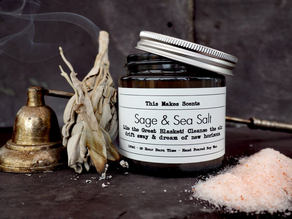 This Makes Scents Sage & Sea Salt Soy Wax Candle