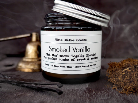 Smoked Vanilla Soy Wax Candle