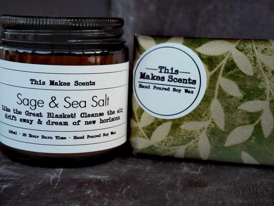 Sage & Sea Salt Duo (50+ hours burn time)