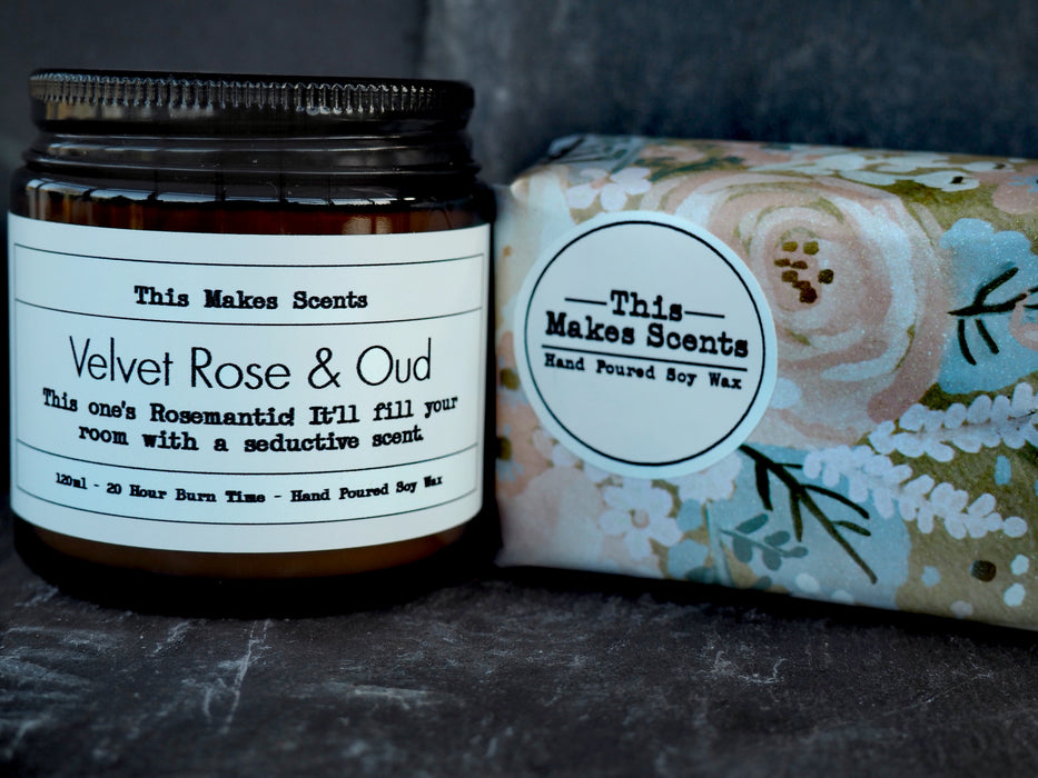 Velvet Rose & Oud Duo (50+ hours burn time)
